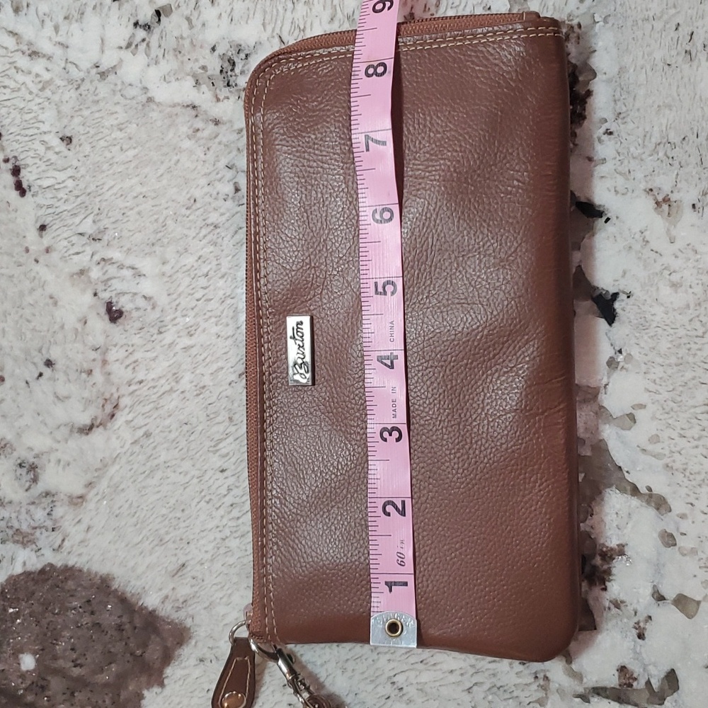 Buxton Leather RFID Zip Wristlet Wallet - Picture 10 of 13